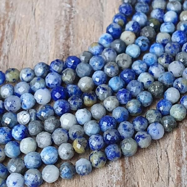Lapis lazuli mix barev korlky 2,5mm brouen ra