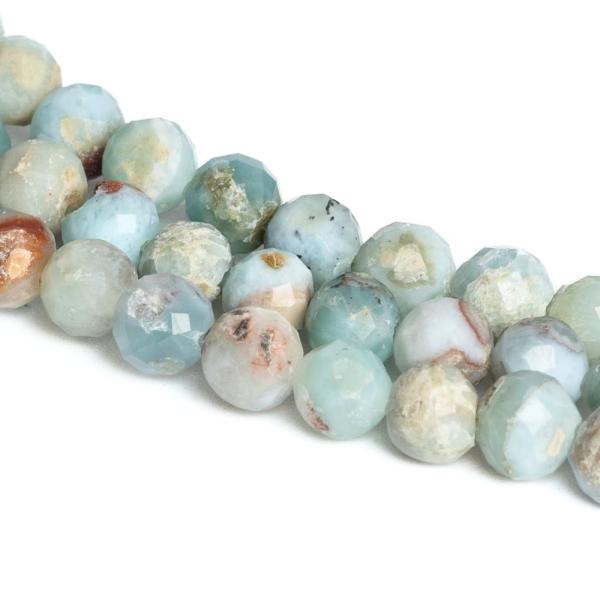 Larimar mix barev kor�lky 4mm brou�en� p�l���ra