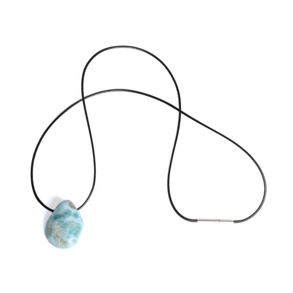 Larimar p��v�sek se ���rkou s nerezov�m uz�v�rem