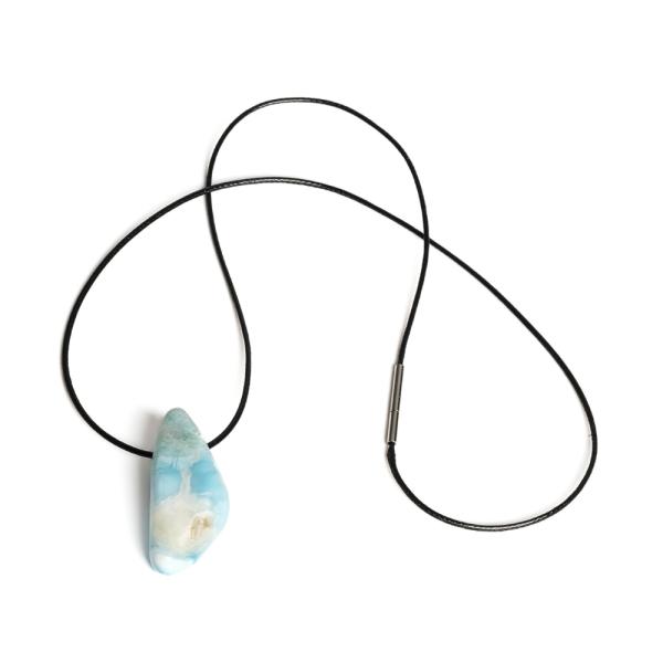 Larimar p��v�sek se ���rkou s nerezov�m uz�v�rem