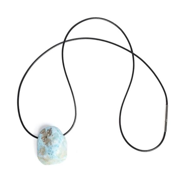 Larimar p��v�sek se ���rkou s nerezov�m uz�v�rem