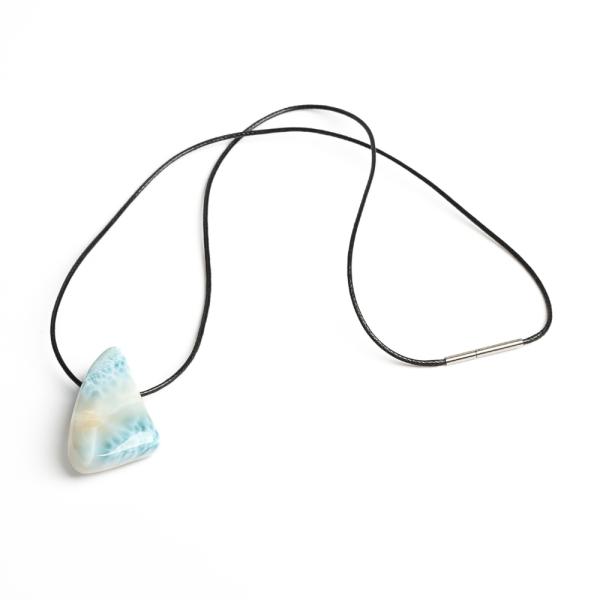 Larimar p��v�sek se ���rkou s nerezov�m uz�v�rem