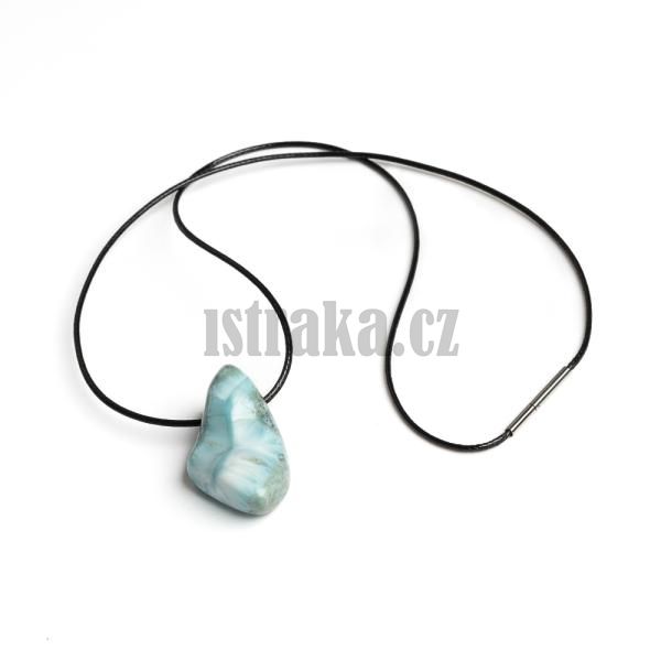 Larimar pvsek se rkou s nerezovm uzvrem