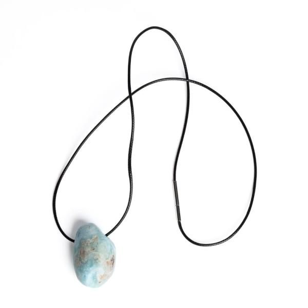 Larimar p��v�sek se ���rkou s nerezov�m uz�v�rem