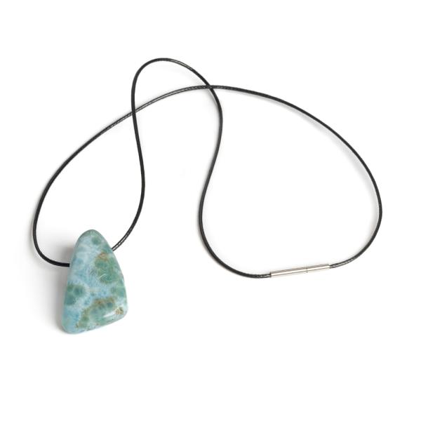 Larimar p��v�sek se ���rkou s nerezov�m uz�v�rem