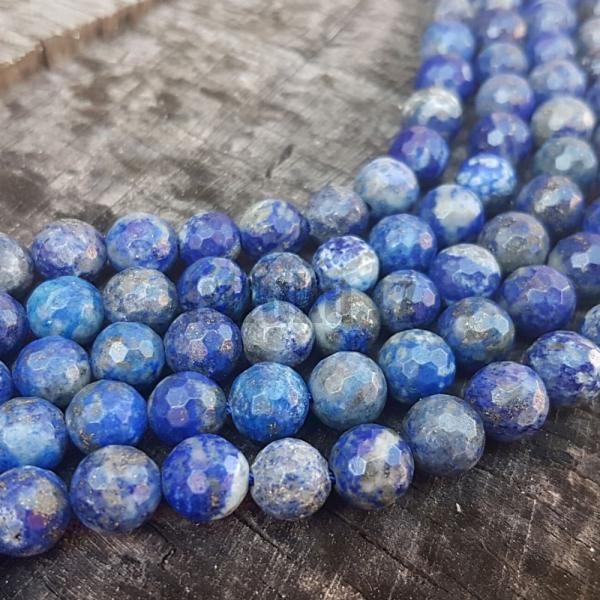 Lapis lazuli korálky 8mm broušené šňůra