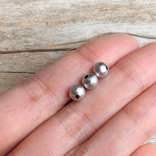 Kuli�ky kor�lky 6mm starost��brn� matn� nerez 10 ks