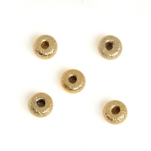 Rondelka kor�lek 4mm zlat� matn� 5ks