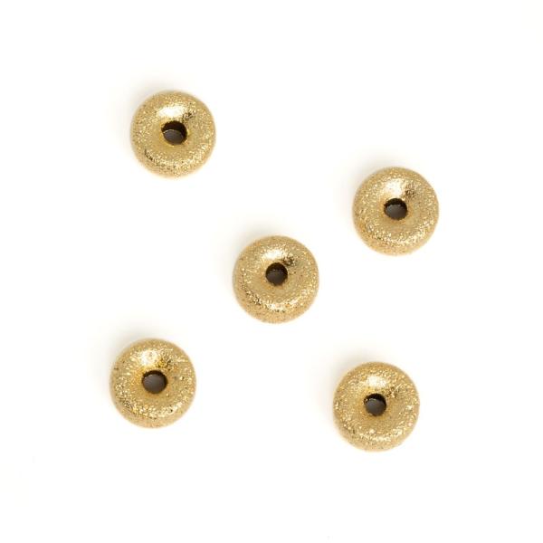 Rondelka kor�lek 6mm zlat� matn� 5ks