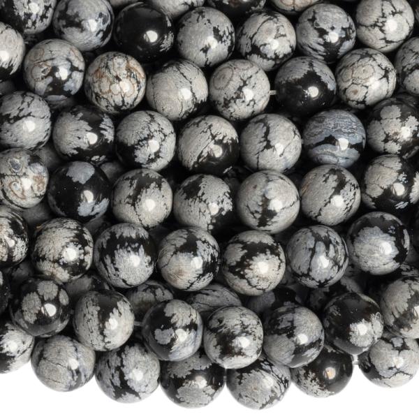 Obsidi�n vlo�kov� kor�lky 8mm ���ra