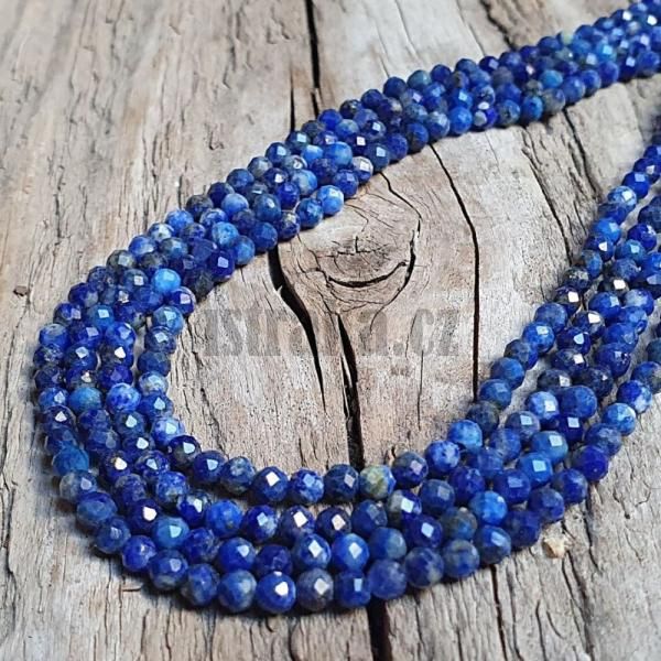 Lapis lazuli korlky 3,3mm brouen ra