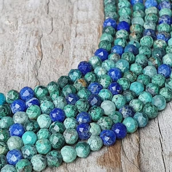 Chryzokol korlky 3mm brouen ra
