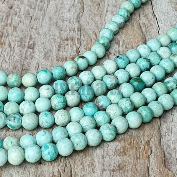 Tyrkys Peru korlky 4mm plra