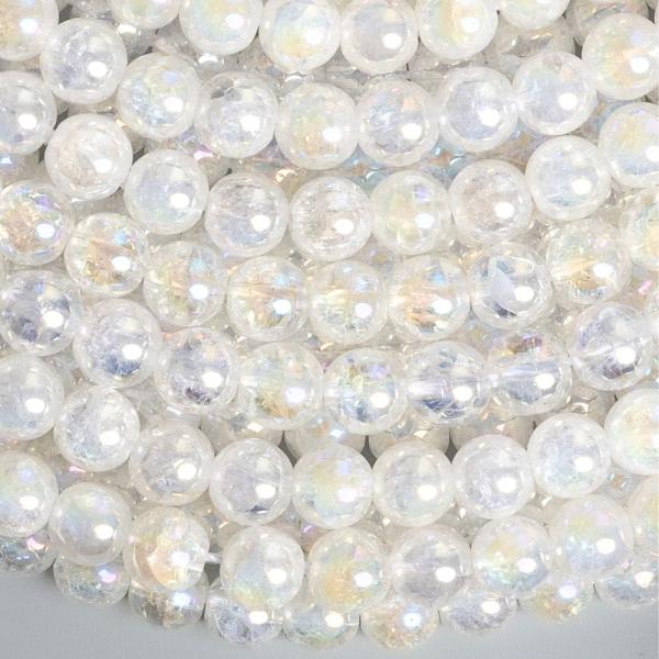 K�i���l aqua aura praskan� kor�lky 6mm b�l� p�l���ra