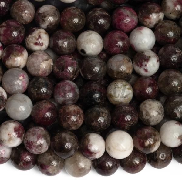 Turmaln edofialov korlky 8mm plra