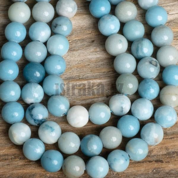 Hemimorfit tyrkysovobl korlky 6mm plra