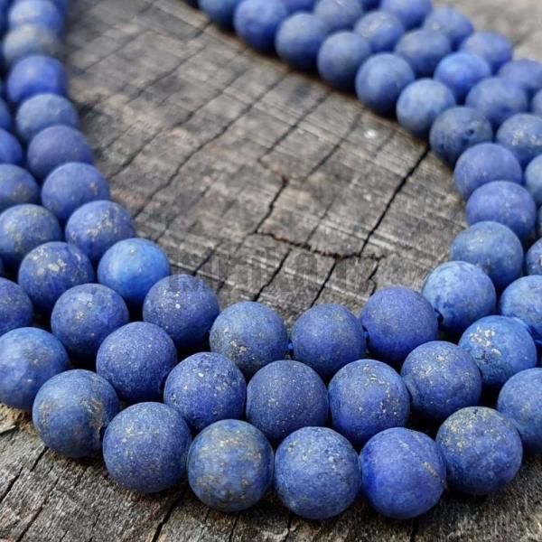 Lapis lazuli dobarvován korálky 6mm matné šòùra