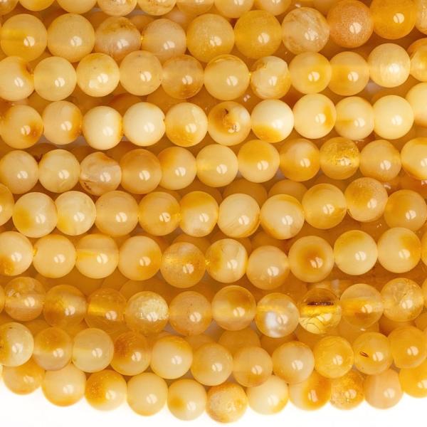 Jantar �lut� kor�lky 3,7mm ���ra