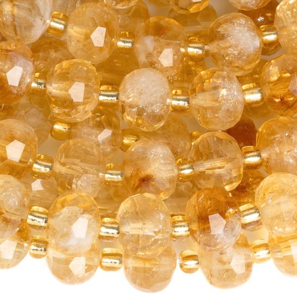 Citr�n kor�lky 6x8mm rondelky brou�en� p�l���ra