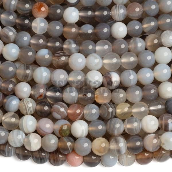 Acht Botswana korlky 4mm ra