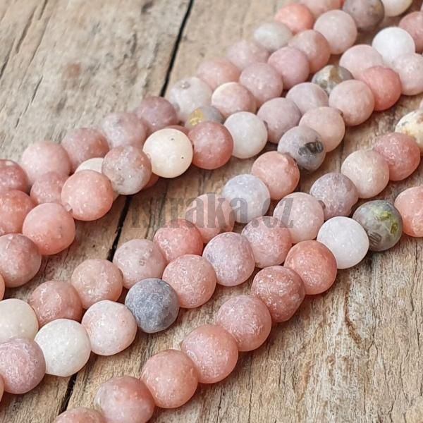 Jaspis cherry blossom korlky 4mm matn ra