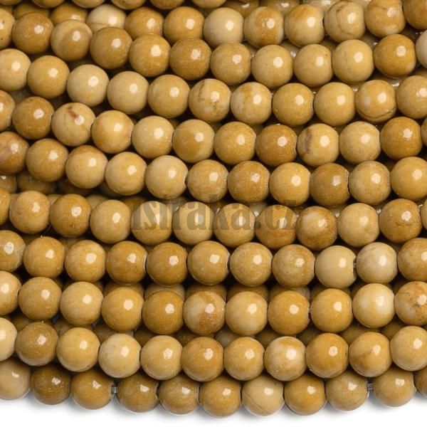 Jaspis woodgrain kor�lky 4mm ���ra