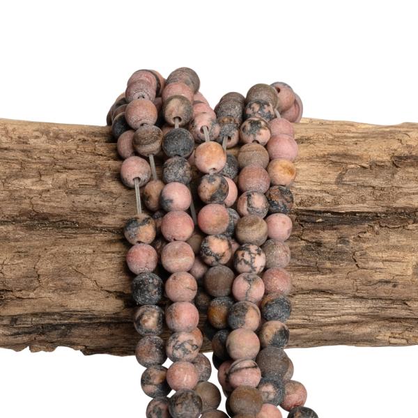 Rodonit mix barev kor�lky 4mm matn� ���ra