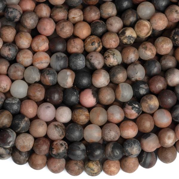 Rodonit mix barev kor�lky 4mm matn� ���ra