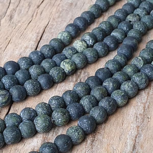 Serpentinit korlky 4mm matn ra