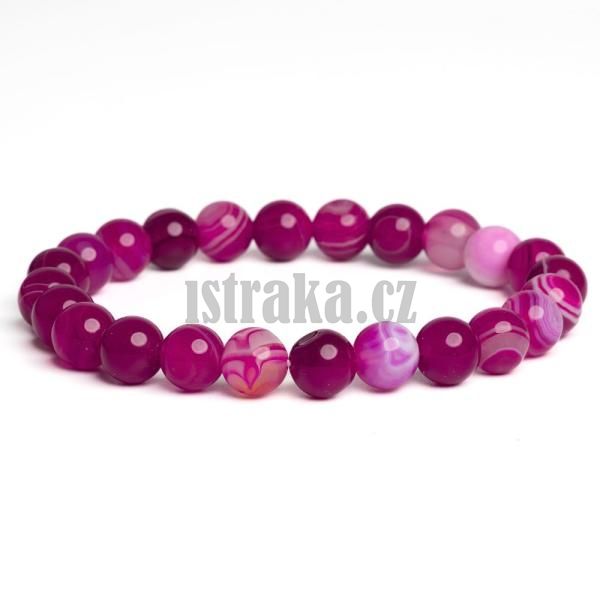Nramek acht krajkov fuchsia 8mm