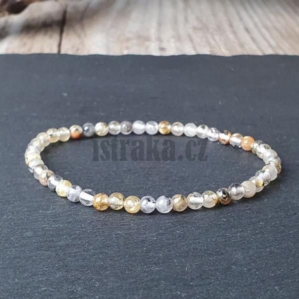 Nramek kil se zlatm rutilem 4mm