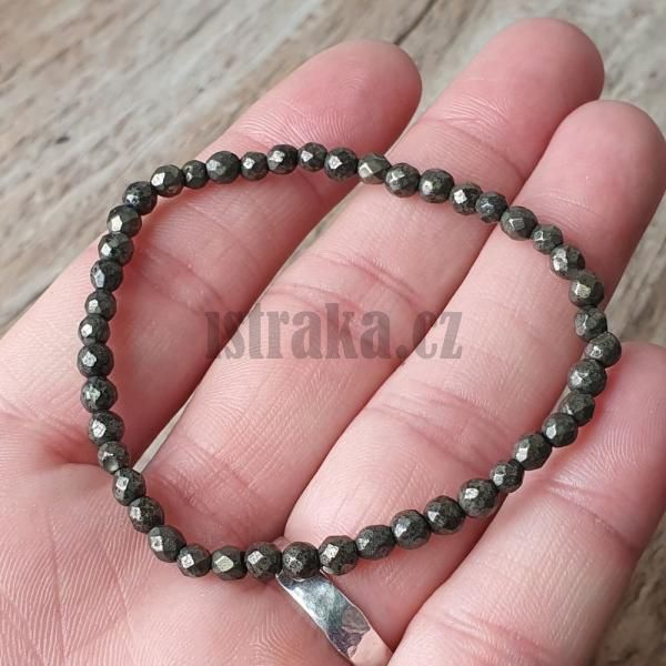 naramok-z-prirodneho-pyritu-4mm-bruseny-fazetovany-zlaty-leskly-elasticky-na-gumicke-bronz