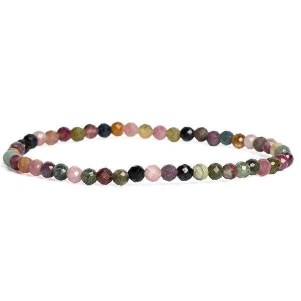 N�ramek turmal�n mix barev tmav�� brou�en� 4mm