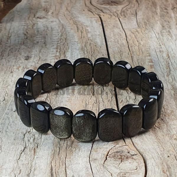 Nramek ploch obsidin zlat A kvalita