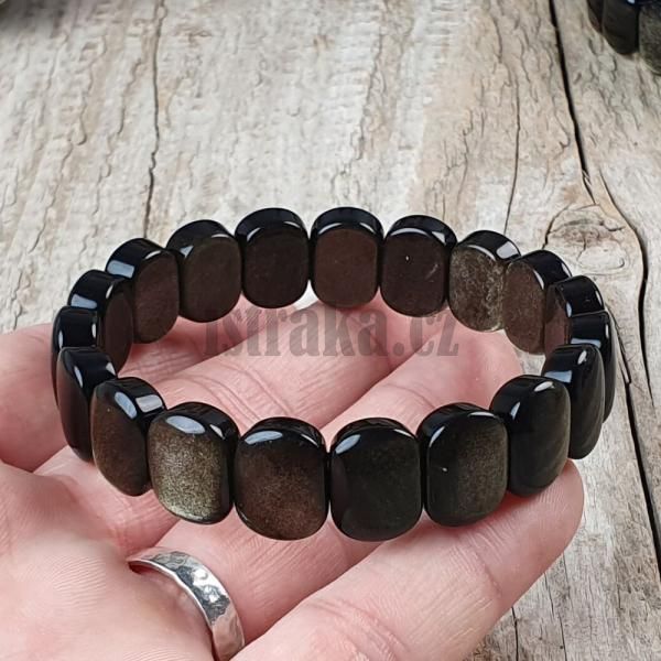 naramok-z-mineralu-obsiadian-zlaty-elasticky-leskly-plochy-ligotavy-cierny-vyrazny-damsky