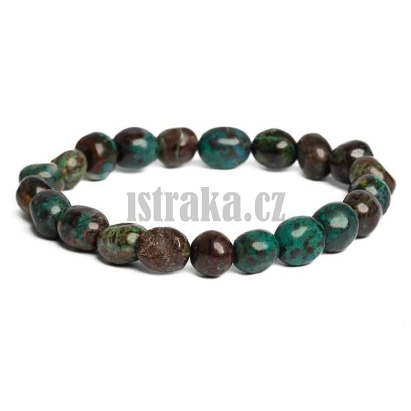 Nramek chryzokol kamnky 8-10mm