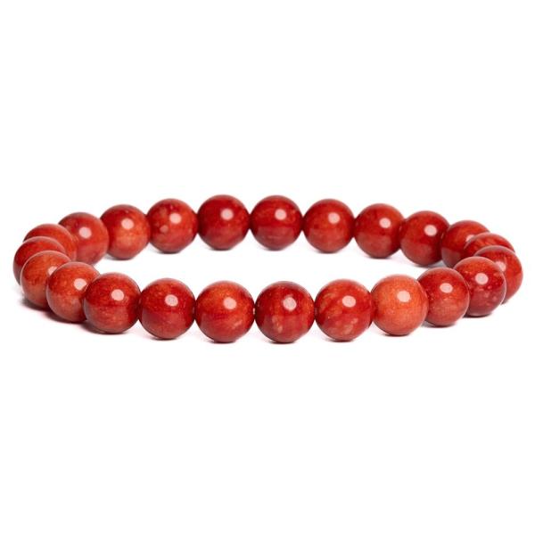 N�ramek jadeit 8mm tmav� �erven�