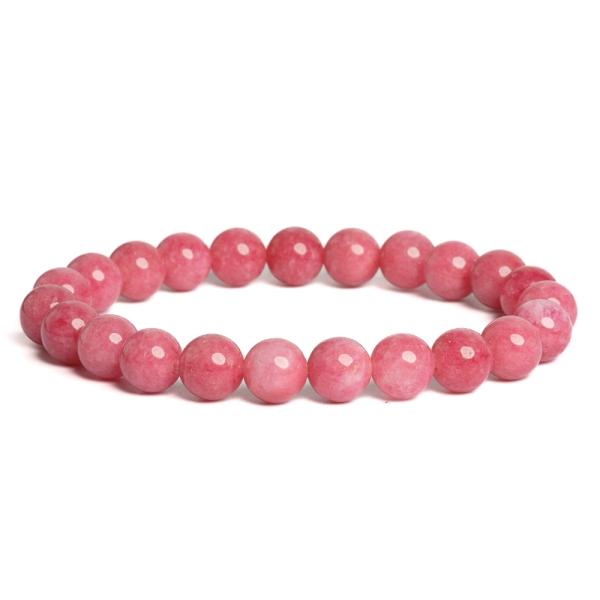 N�ramek jadeit 8mm tmav� r��ov�