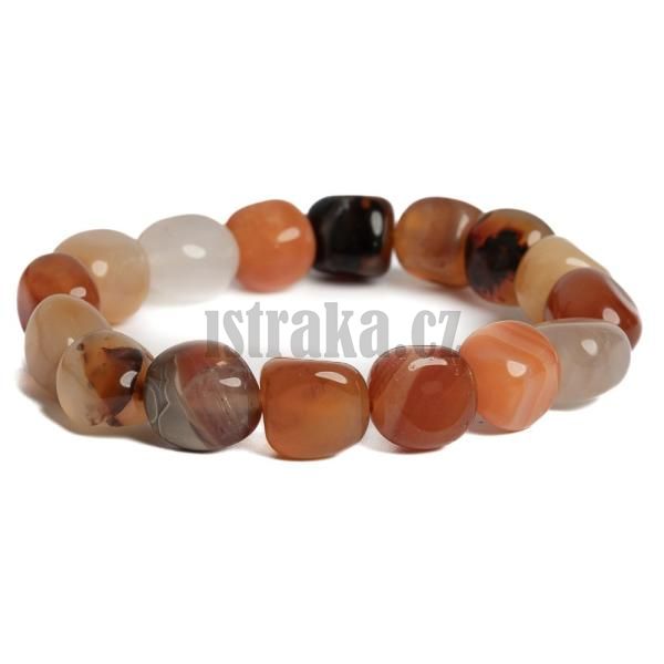 Nramek karneol kamnky 10x12mm