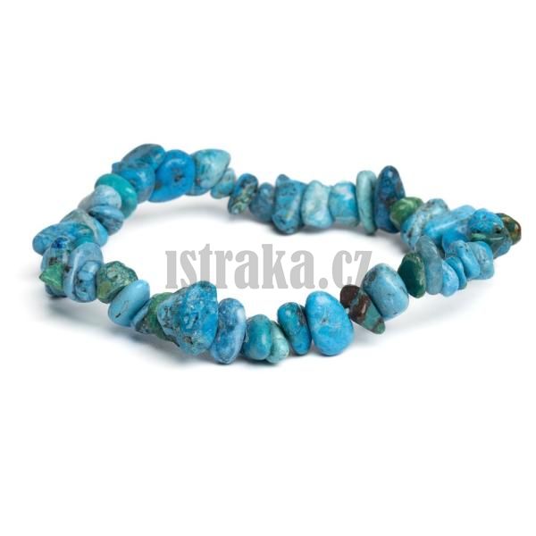 Nramek chryzokol modr zlomky 6-11 mm