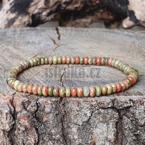 Nramek unakit 2x4mm rondelky