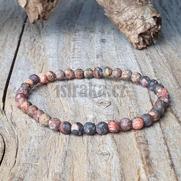 Nramek jaspis leopard 4mm matn