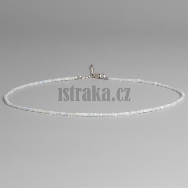 Nhrdelnk z akvamarinu 2-3mm minikostky