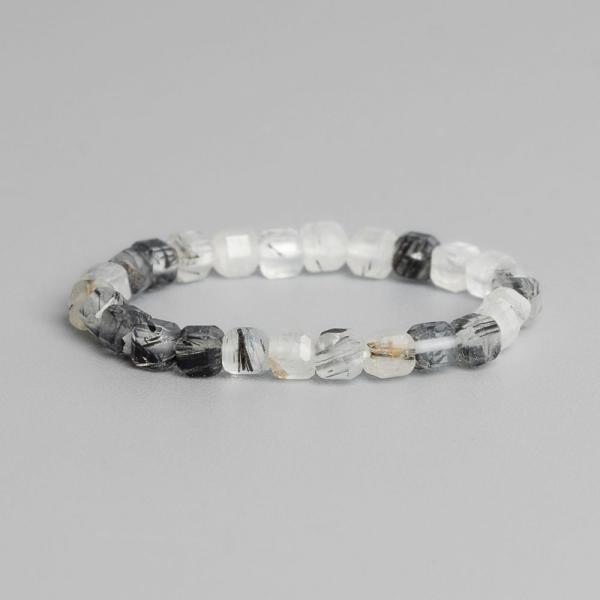 Prsten z k�i���lu s turmal�nem 2-3mm minikostky