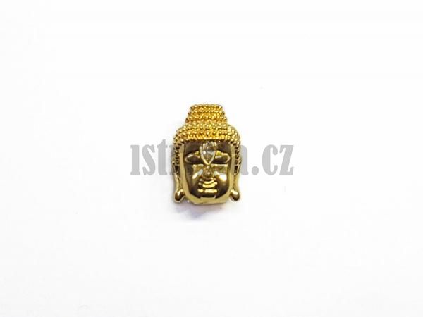 Buddha korlek zlat s blm zirkonem