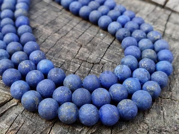 Lapis lazuli dobarvován korálky 6mm matné šňůra