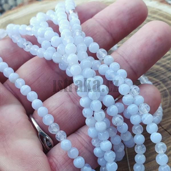 Chalcedon korlky 4mm ra