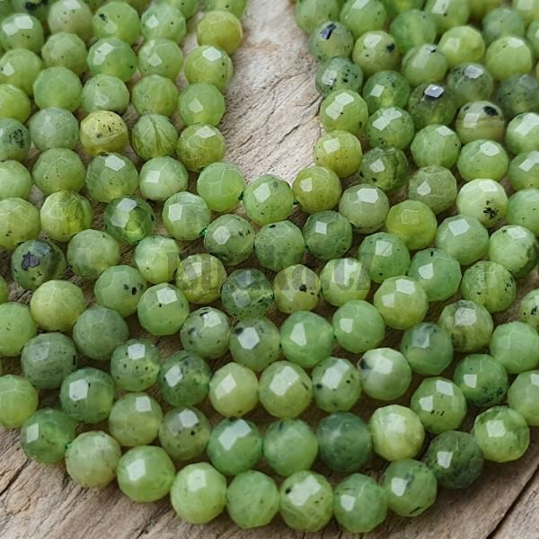 Jadeit korlky Kanada 3mm zelen brouen ra