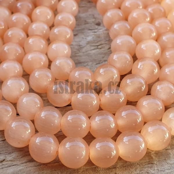 Koi oi korlky 8mm svtleoranov ra