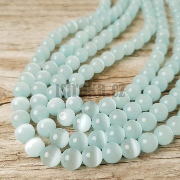 Koi oi korlky 8mm svtlemodr ra